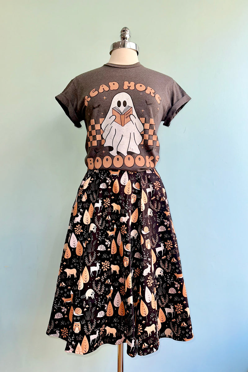 Read More Boooooks Ghost T-Shirt in Grey