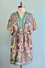 Paisley Silky Caftan Dress by Molly Bracken