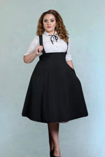 Jumper Circle Skirt in Black by Tatyana