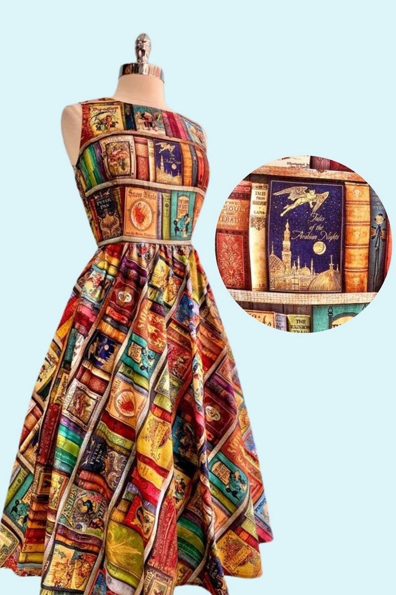 Fairytale Book Midi Dress by Retrolicious Fairytale Book Midi Dress by Retrolicious