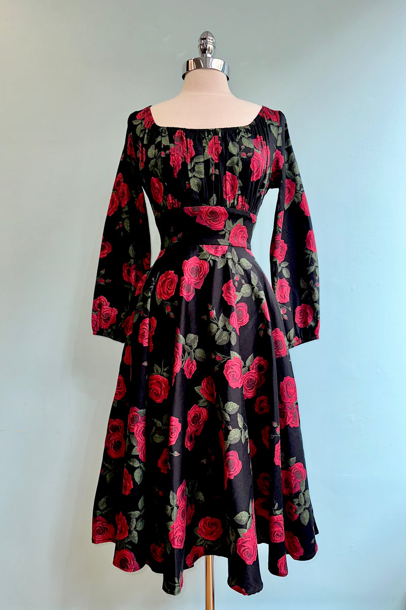 Mina romantic roses swing dress S Mina romantic roses swing dress S