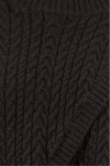 Black Mock Neck Criss Cross Front Sweater by Molly Bracken