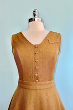 Book Worm Dress in Khaki by Banned