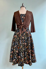 Brown Knit Sweet Sweater by Heart of Haute