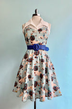 Butterfly Air Balloon Dress in Blue by Voodoo Vixen