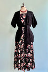 Crochet Belted Cardigan in Black by Molly Bracken