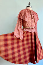 Autumn Plaid Flannel Circle Skirt by Heart of Haute