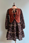 Black Floral Long Sleeve Mini Dress