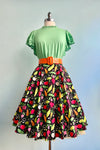 Veggie Print Full Skirt by Eva Rose