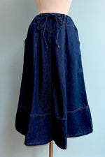 Denim Midi Skirt