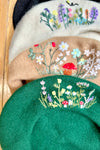 Hand Embroidered Berets in Different Colors!