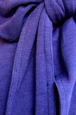 Purple Long Sleeve Tie Neck Jersey Top by Compania Fantastica