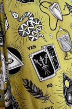 Chartreuse Occult Betty Lou Dress by Heart of Haute