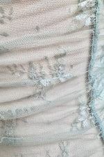 Sage Ruched Short Sleeve Mesh Top