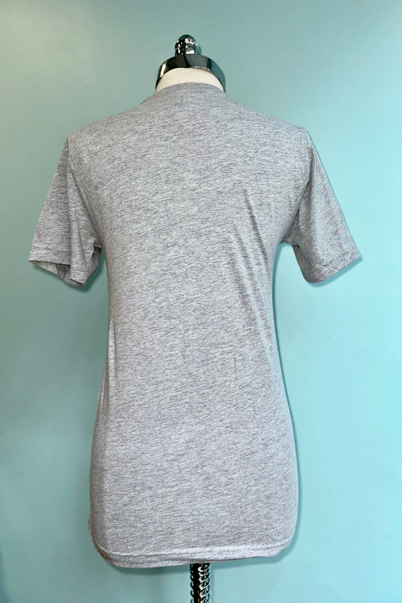 You've Buttered Your Last Biscuit Western Cat T-Shirt in Grey