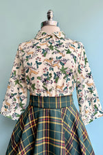 Woodland Deer Button Down Blouse by Banned