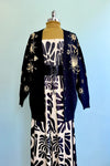 Celestial Black and Gold Long Cardigan Sweater by Modern Millie!