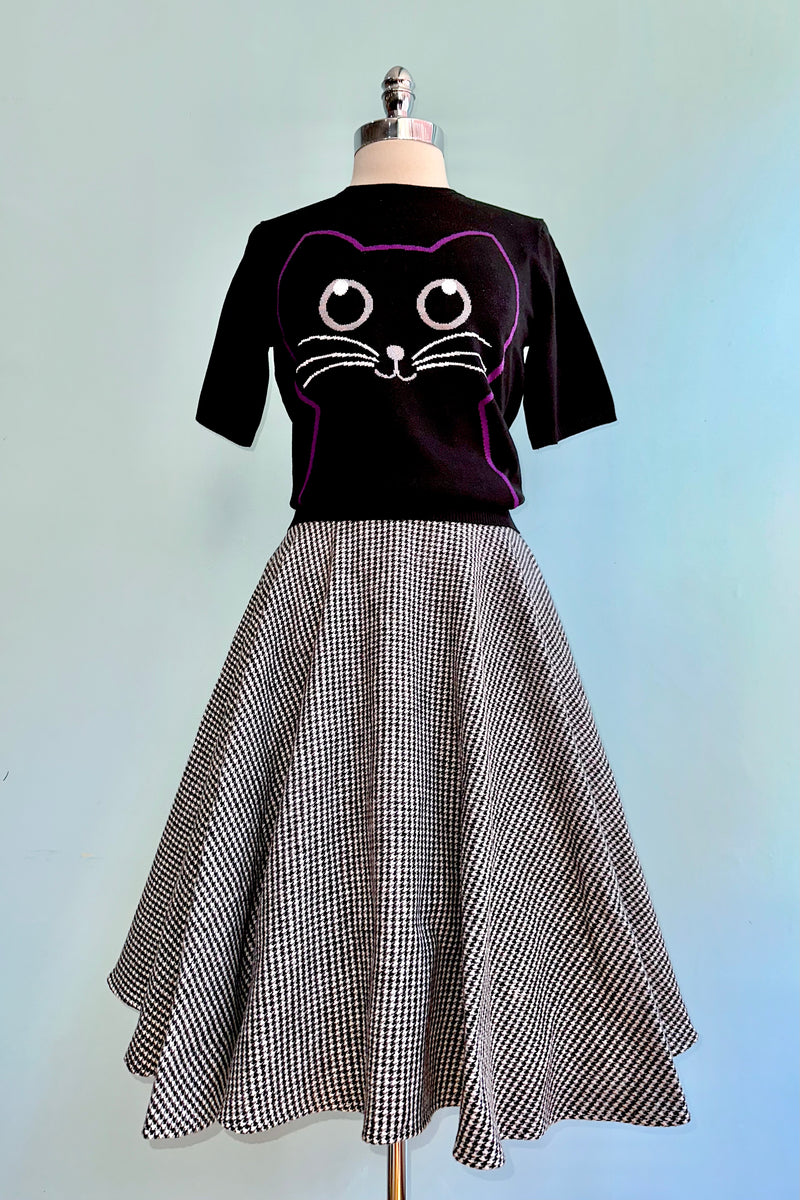 Kitty Cat Short Sleeve Sweater by Banned