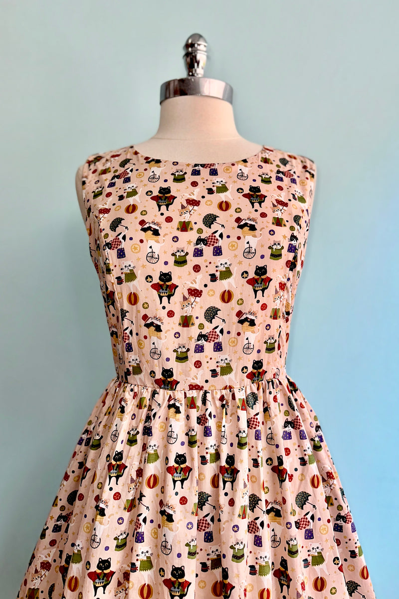 Cat Circus Dress in Pale Pink by Tulip B.