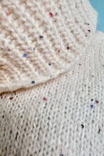 Cream Sleeveless Cowl Neck Sweater by Molly Bracken