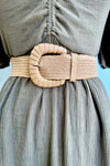 Straw Elastic Belt in Multiple Colors
