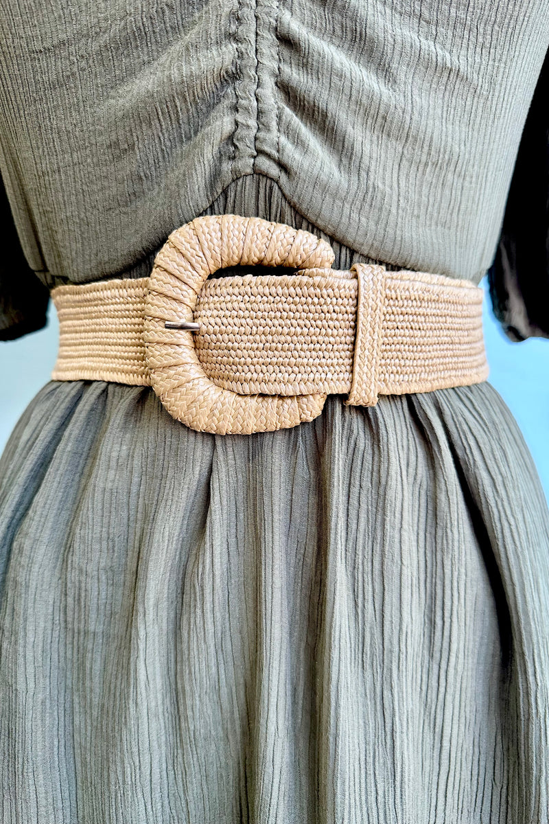 Straw Elastic Belt in Multiple Colors