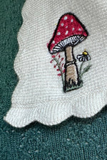 Mushroom Genevieve Sweater in Green by Hell Bunny