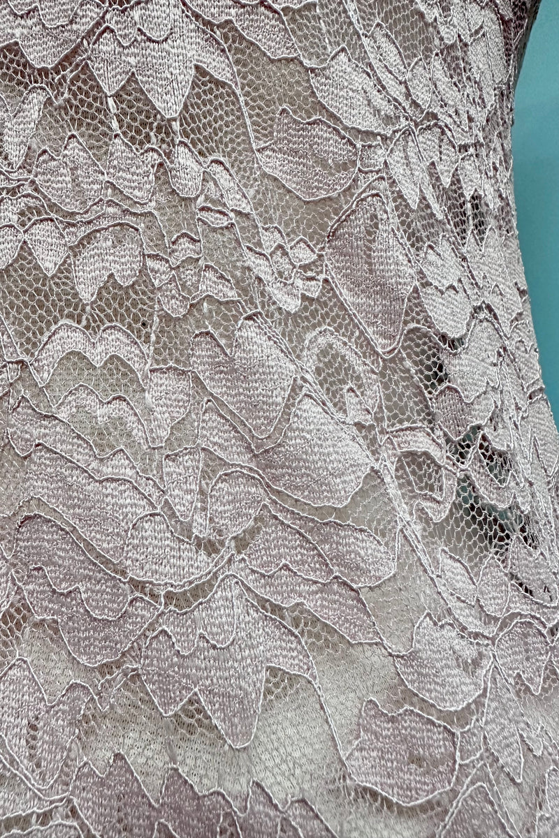 Pink Lace High Neck Top by Molly Bracken
