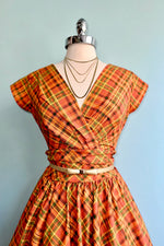 Harvest Plaid Greta Dress by Retrolicious
