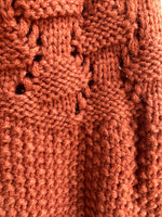 Mixed Pointelle Sweater in Caramel