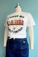 I Have No Shelf Control T-Shirt in White