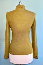 Turtleneck Sweater in Bronze Glitter by Molly Bracken