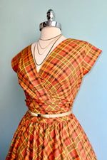 Harvest Plaid Greta Dress by Retrolicious