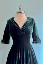 Green Velvet Delores Dress