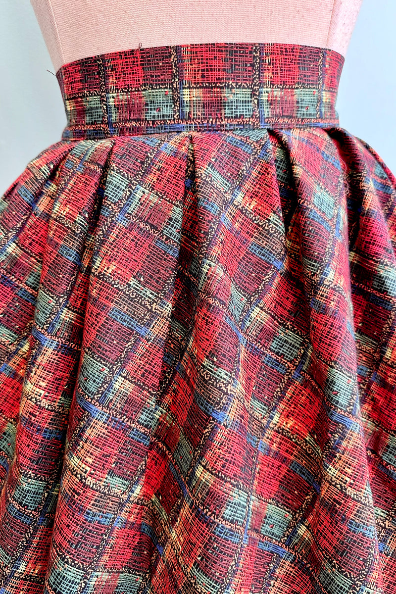 Holiday Plaid Doris Skirt by Retrolicious