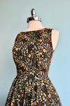 Pumpkins and Foliage Midi Dress by Retrolicious