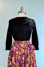 Alina Spiderweb Sweater in Black by Banned