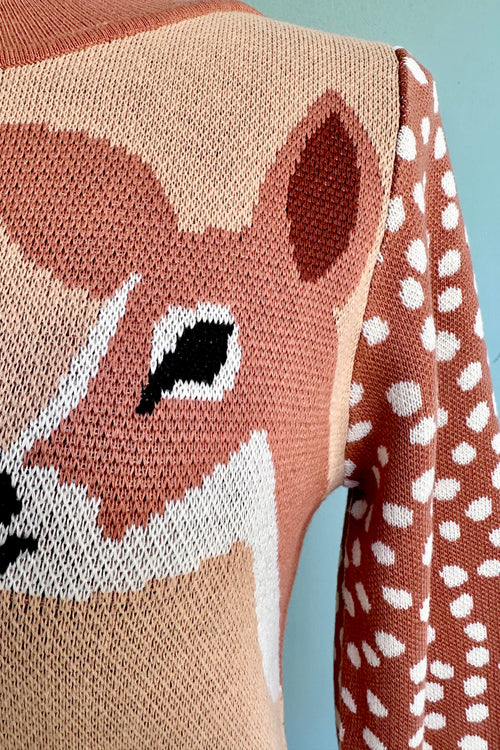 Deer Pullover Sweater