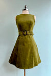 Olive Corduroy Shift Dress by Voodoo Vixen