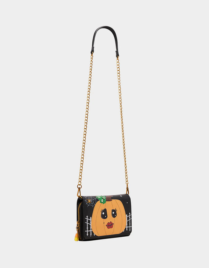 Gourdgeous Wallet on Chain Bag By Betsey Johnson