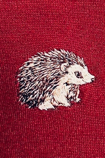 Happy Hedgehogs Embroidered Sweater by Voodoo Vixen