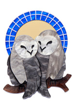 Good Omens Owl Brooch by Erstwilder