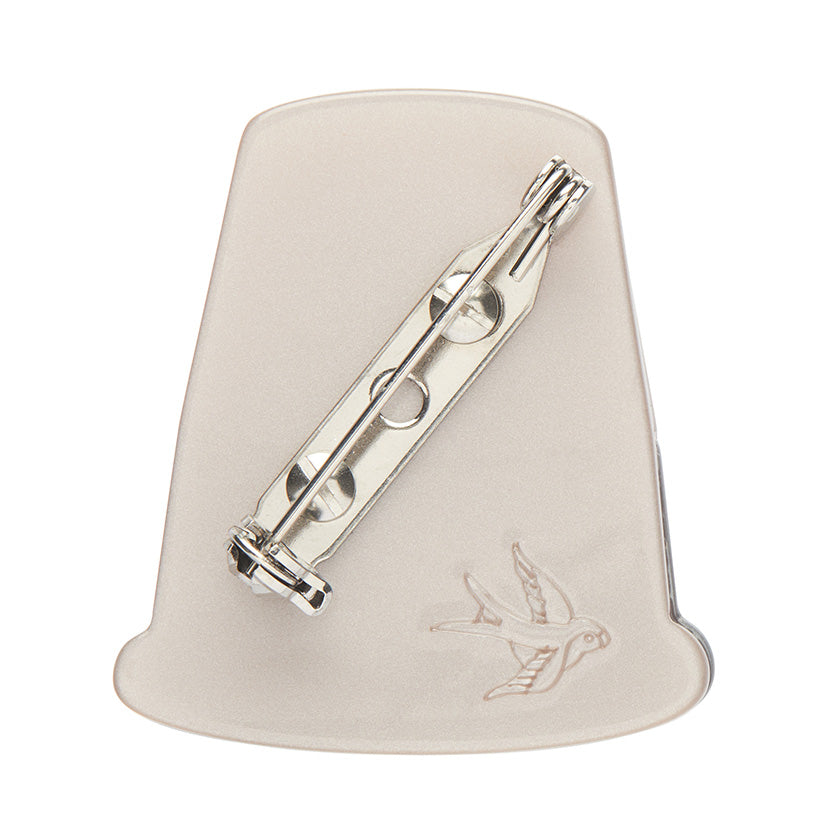 Thimble Mini Brooch by Erstwilder Modern Millie