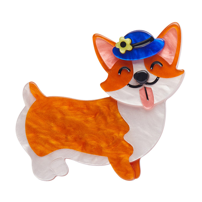 Susan the Corgi Brooch by Erstwilder