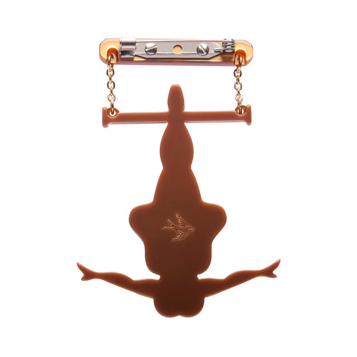 Trapeze with Ease Brooch by Erstwilder
