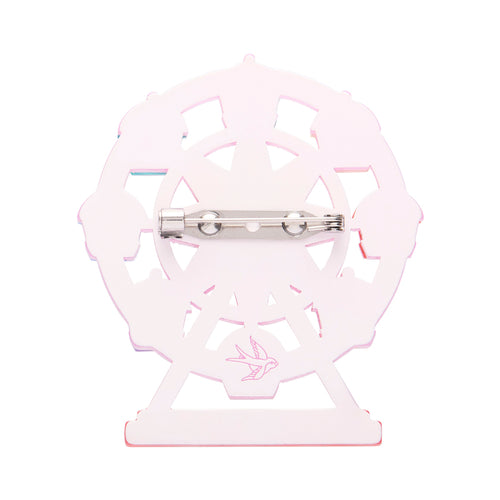 A Wheely Good View Brooch by Erstwilder