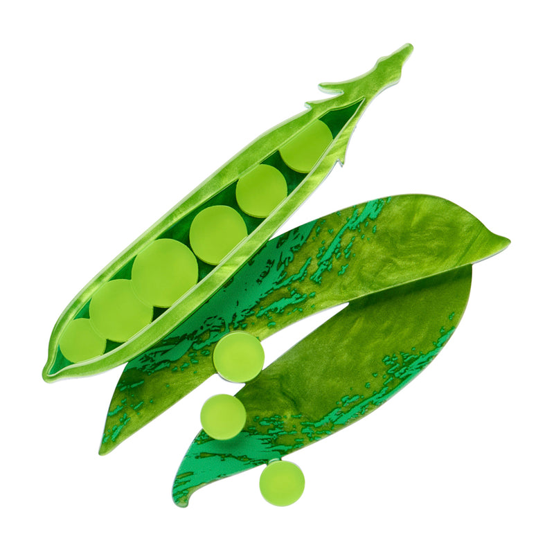Peas Please Brooch by Erstwilder