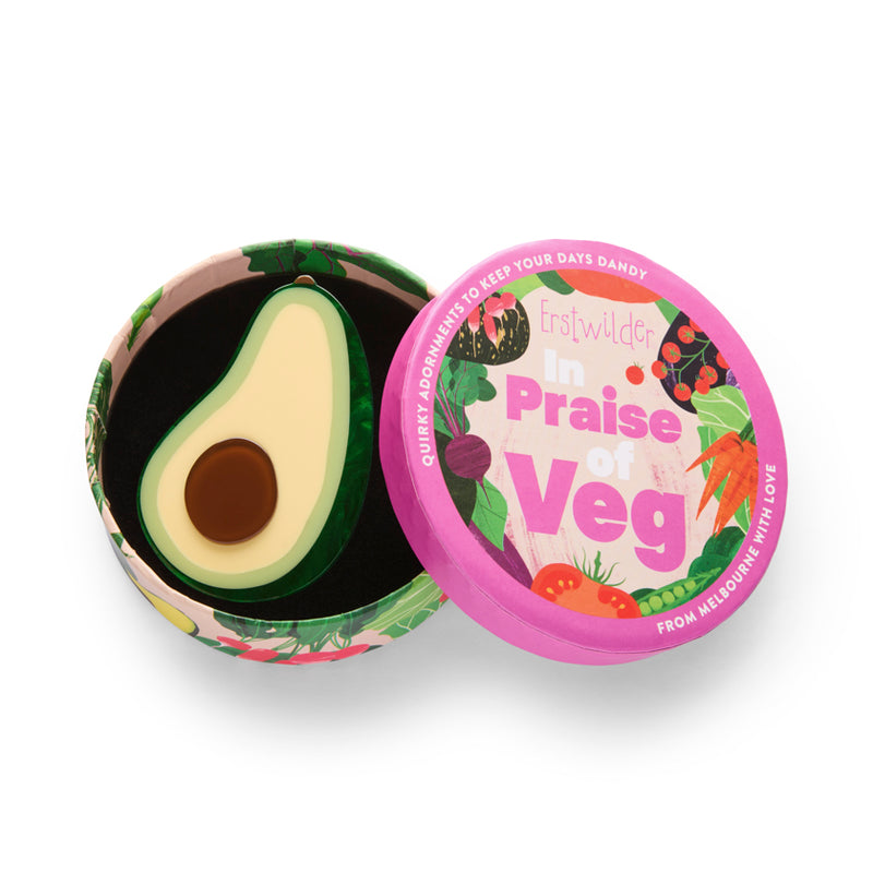 Avocado Affair Brooch by Erstwilder