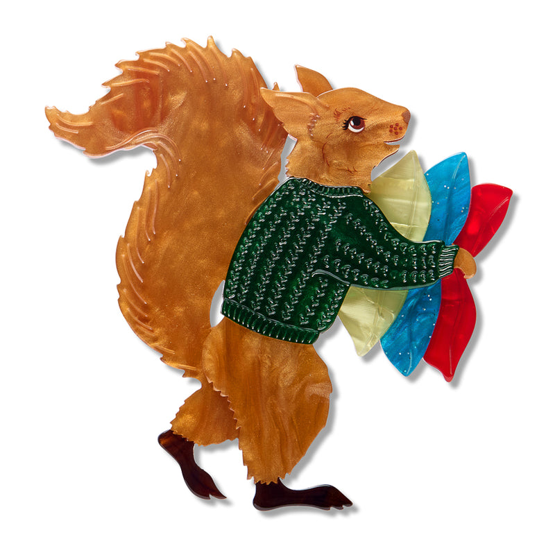 Red Squirrel Brooch by Erstwilder – Modern Millie