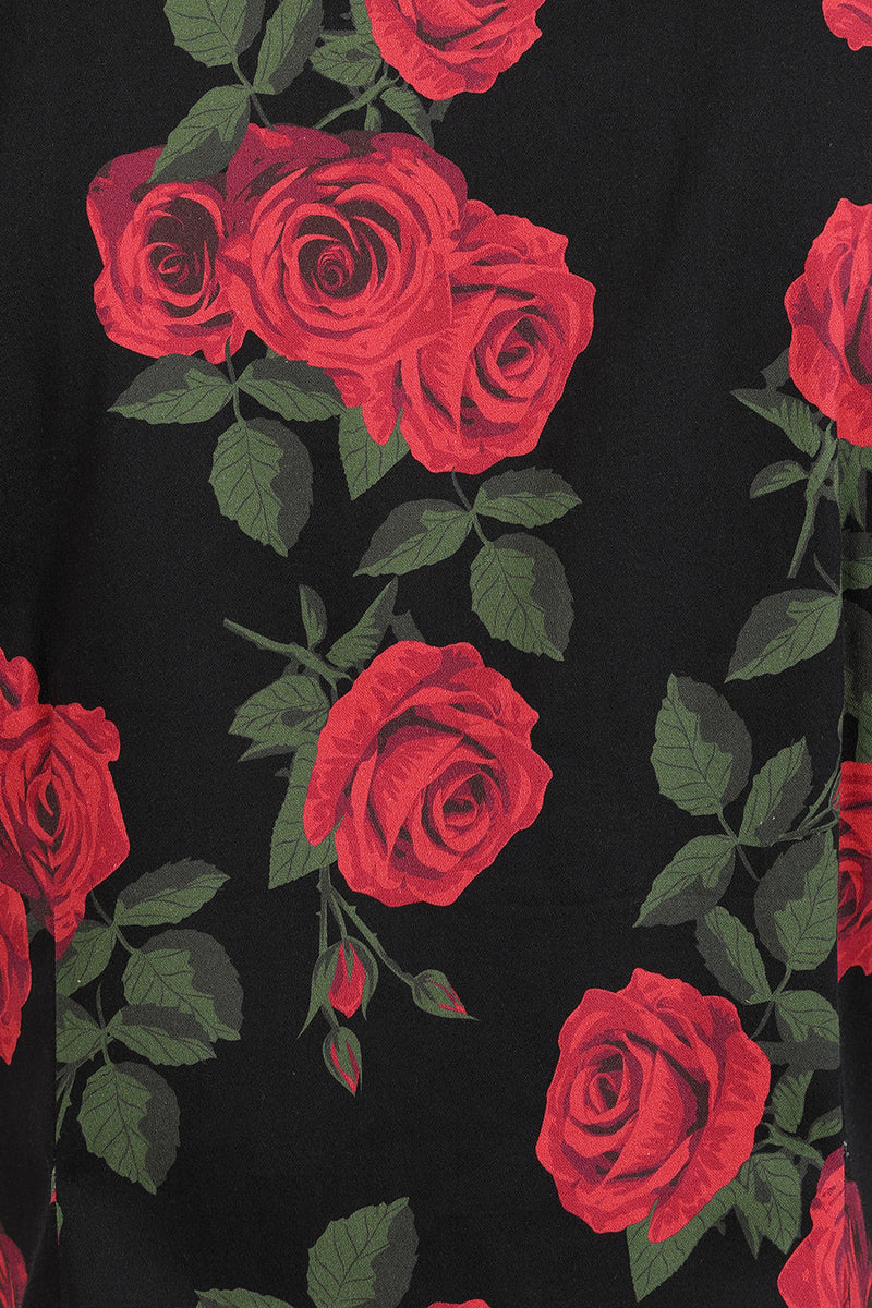Lilly Roses Blouse in Black by Banned